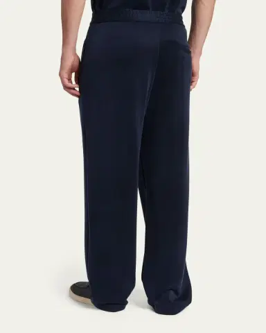 Giorgio Armani Men's Relaxed-Fit Cupro Trousers | Thumbnail 3 Giorgio Armani Men's Relaxed-Fit Cupro Trousers | Thumbnail 3
