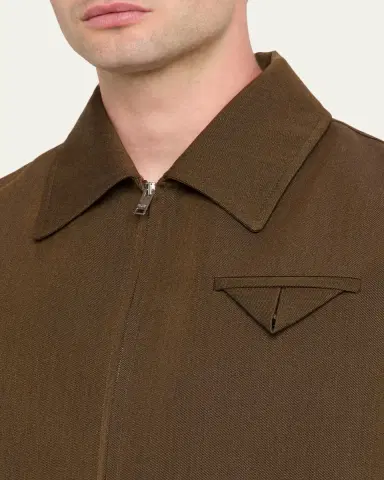 Bottega Veneta Men's Wool Blouson Jacket | Thumbnail 5 Bottega Veneta Men's Wool Blouson Jacket | Thumbnail 5