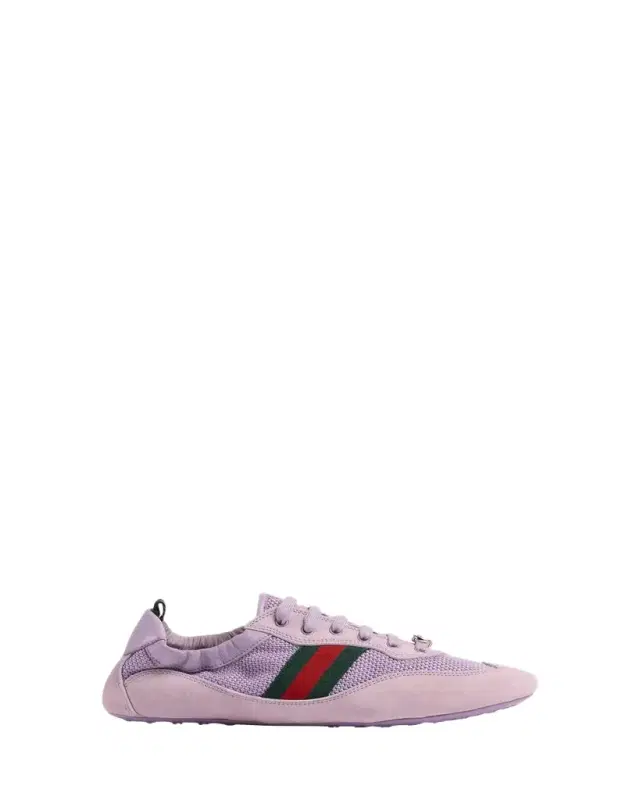 Shift Mesh and Suede Low-Top Sneakers