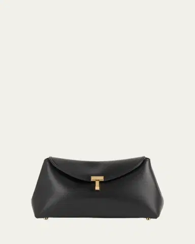 TOTEME Mini T-Lock Leather Clutch Bag | Thumbnail 3 TOTEME Mini T-Lock Leather Clutch Bag | Thumbnail 3