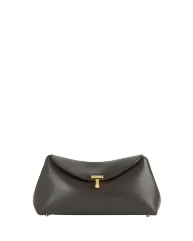 TOTEME Mini T-Lock Leather Clutch Bag | Thumbnail 1 TOTEME Mini T-Lock Leather Clutch Bag | Thumbnail 1