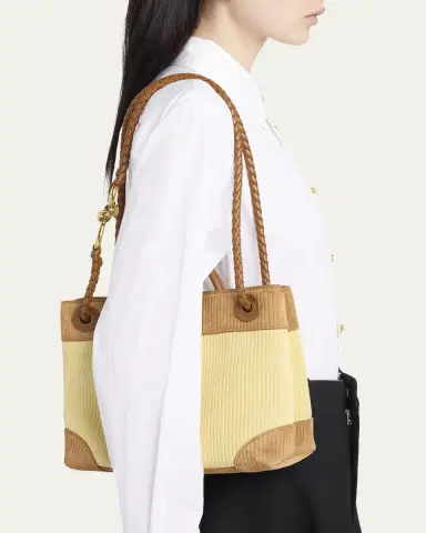 Bottega Veneta Two-Tone Suede Top-Handle Bag | Thumbnail 2 Bottega Veneta Two-Tone Suede Top-Handle Bag | Thumbnail 2
