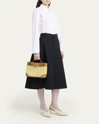 Bottega Veneta Two-Tone Suede Top-Handle Bag | Thumbnail 5 Bottega Veneta Two-Tone Suede Top-Handle Bag | Thumbnail 5