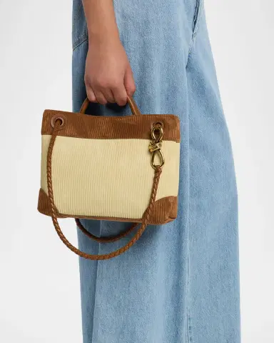 Bottega Veneta Two-Tone Suede Top-Handle Bag | Thumbnail 6 Bottega Veneta Two-Tone Suede Top-Handle Bag | Thumbnail 6
