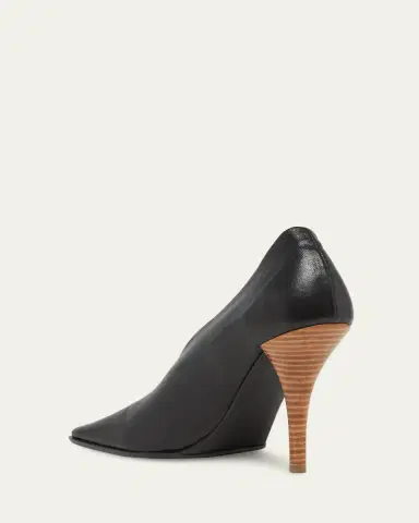 Alaïa 90mm Square-Toe Leather Pumps | Thumbnail 4