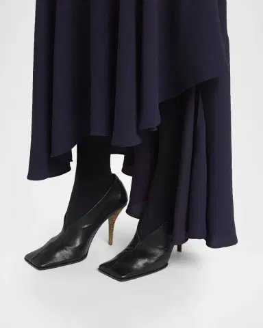 Alaïa 90mm Square-Toe Leather Pumps | Thumbnail 6