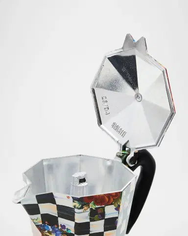 MacKenzie-Childs x Bialetti Moka Express Courtly Flower Market Stovetop Coffee Pot | Thumbnail 2
