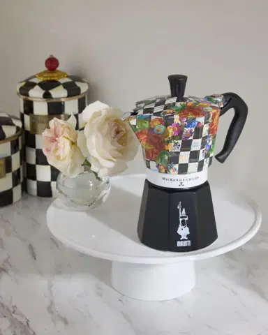 MacKenzie-Childs x Bialetti Moka Express Courtly Flower Market Stovetop Coffee Pot | Thumbnail 4