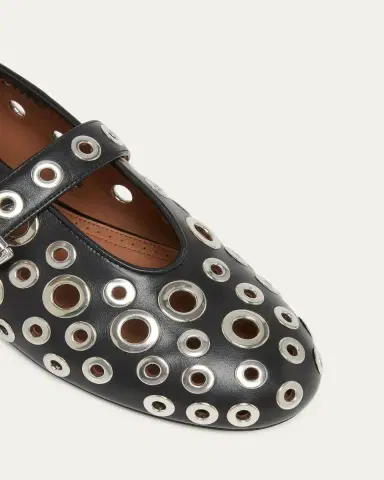 Alaïa Grommet Leather Ballet Flats | Thumbnail 5 Alaïa Grommet Leather Ballet Flats | Thumbnail 5