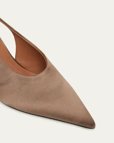 Alaïa 75mm Satin Slingback Wedges | Thumbnail 5 Alaïa 75mm Satin Slingback Wedges | Thumbnail 5