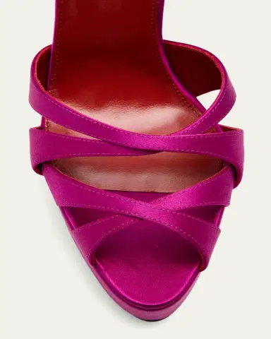 Saint Laurent 110mm Chandelle Satin Platform Sandals | Thumbnail 3 Saint Laurent 110mm Chandelle Satin Platform Sandals | Thumbnail 3