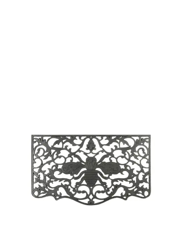 MacKenzie-Childs Queen Bee Rubber Door Mat
