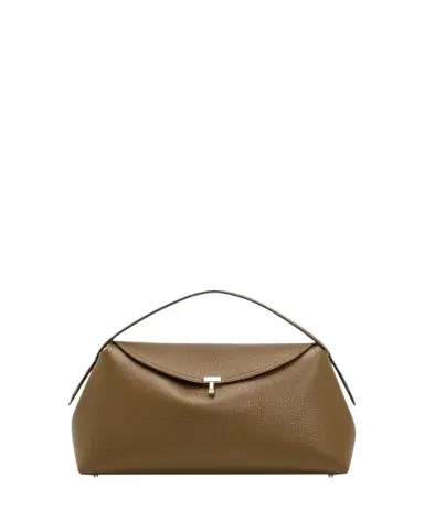 TOTEME T-Lock Grain Leather Top-Handle Bag | Thumbnail 1 TOTEME T-Lock Grain Leather Top-Handle Bag | Thumbnail 1