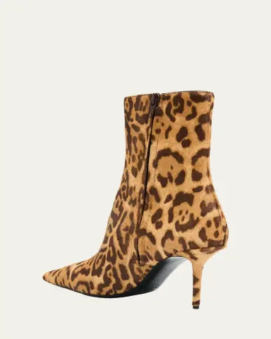 Saint Laurent 75mm Ashley Leopard Calf Hair Booties | Thumbnail 2 Saint Laurent 75mm Ashley Leopard Calf Hair Booties | Thumbnail 2