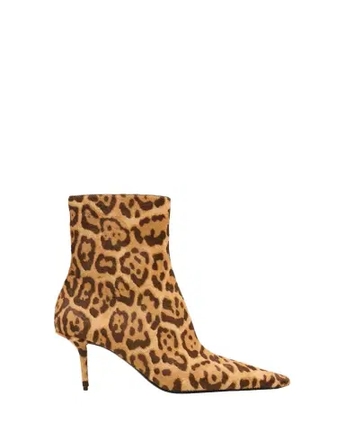 Saint Laurent 75mm Ashley Leopard Calf Hair Booties | Thumbnail 1 Saint Laurent 75mm Ashley Leopard Calf Hair Booties | Thumbnail 1