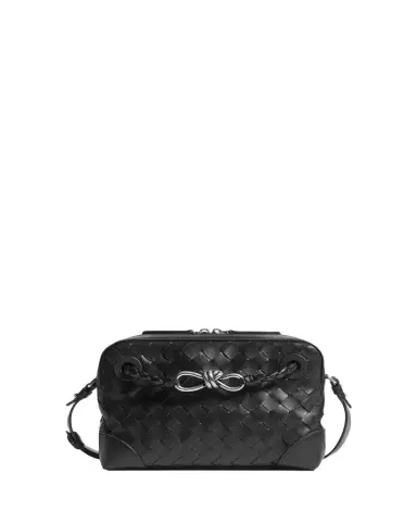 Bottega Veneta Men's Andiamo Intrecciato Leather Messenger Bag | Thumbnail 1 Bottega Veneta Men's Andiamo Intrecciato Leather Messenger Bag | Thumbnail 1