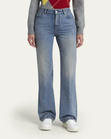 Alexander McQueen Mid-Rise Slim-Leg Denim Jeans | Thumbnail 4 Alexander McQueen Mid-Rise Slim-Leg Denim Jeans | Thumbnail 4