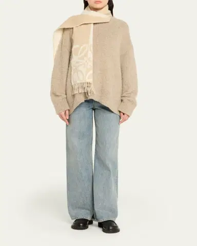 Loewe Wool and Cashmere Anagram Scarf | Thumbnail 2