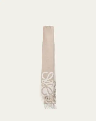 Loewe Wool and Cashmere Anagram Scarf | Thumbnail 4