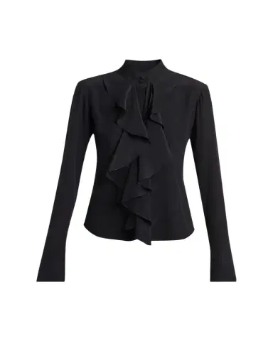Alexander McQueen Ruffle Crepe De Chine Shirt | Thumbnail 1