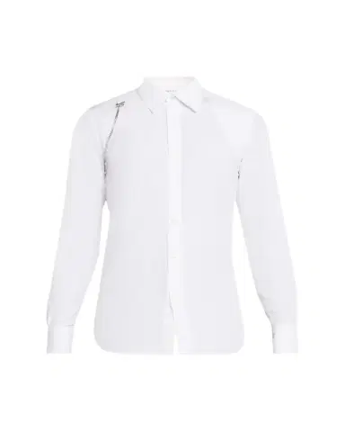Alexander McQueen Men's T-Chain Harness Sport Shirt | Thumbnail 1