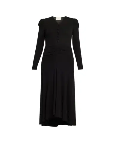 Isabel Marant Nejma Ruched Long-Sleeve Maxi Dress | Thumbnail 1 Isabel Marant Nejma Ruched Long-Sleeve Maxi Dress | Thumbnail 1