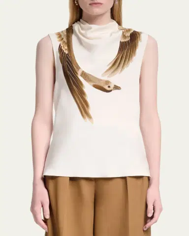 Altuzarra Arlie Draped Mock-Neck Top | Thumbnail 4 Altuzarra Arlie Draped Mock-Neck Top | Thumbnail 4