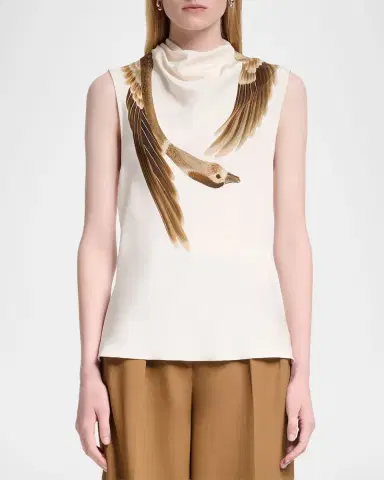 Altuzarra Arlie Draped Mock-Neck Top | Thumbnail 8 Altuzarra Arlie Draped Mock-Neck Top | Thumbnail 8