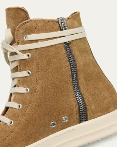 Rick Owens Men's Sneaks Suede High-Top Sneakers | Thumbnail 3 Rick Owens Men's Sneaks Suede High-Top Sneakers | Thumbnail 3