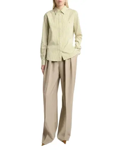 Saint Laurent Striped Cotton Poplin Button-Down Shirt | Thumbnail 1 Saint Laurent Striped Cotton Poplin Button-Down Shirt | Thumbnail 1