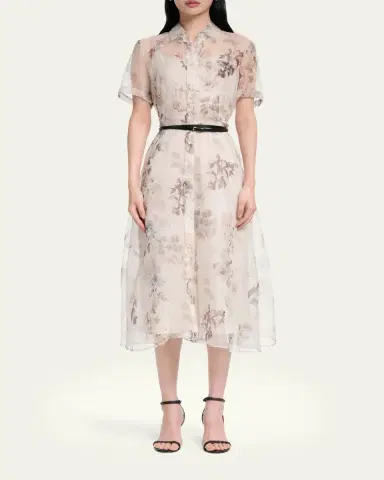 Altuzarra Kiera Floral Midi Dress | Thumbnail 2