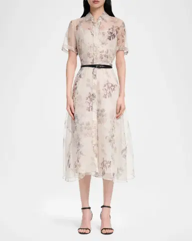Altuzarra Kiera Floral Midi Dress | Thumbnail 8
