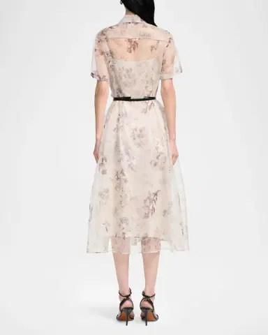 Altuzarra Kiera Floral Midi Dress | Thumbnail 9