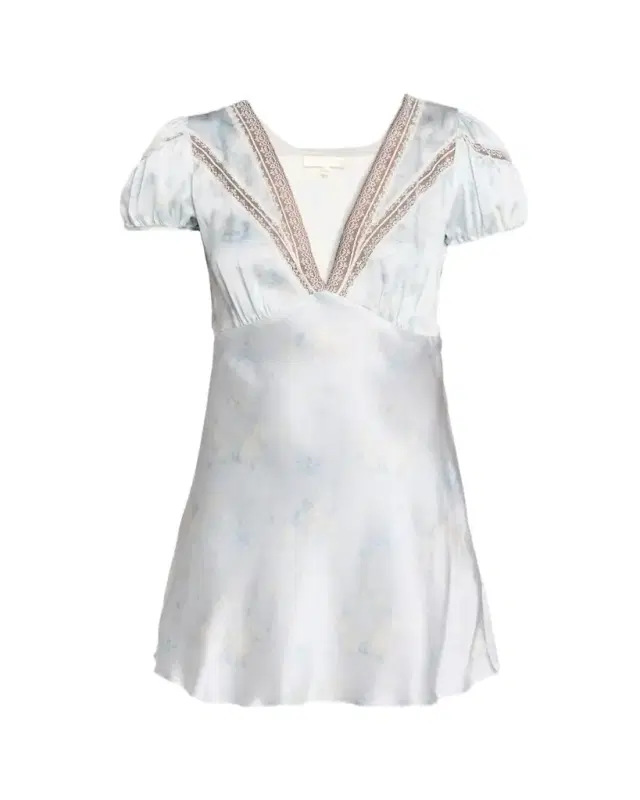 LoveShackFancy Sylara Floral Jacquard Mini Dress