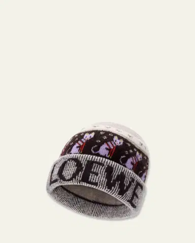 Loewe x Louis Wain Futurist Cat Beanie | Thumbnail 2 Loewe x Louis Wain Futurist Cat Beanie | Thumbnail 2