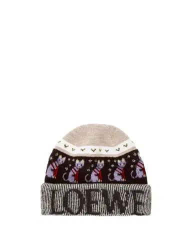 Loewe x Louis Wain Futurist Cat Beanie | Thumbnail 1 Loewe x Louis Wain Futurist Cat Beanie | Thumbnail 1