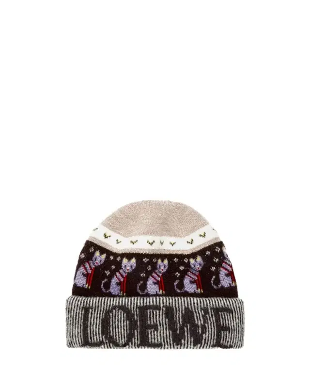 Loewe x Louis Wain Futurist Cat Beanie