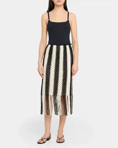 Zimmermann Wanderlust Macrame Maxi Skirt | Thumbnail 6 Zimmermann Wanderlust Macrame Maxi Skirt | Thumbnail 6