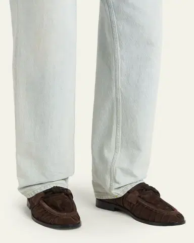 Bottega Veneta Men's Astaire Supple Suede Loafers | Thumbnail 2 Bottega Veneta Men's Astaire Supple Suede Loafers | Thumbnail 2