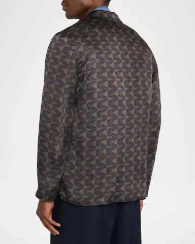 Giorgio Armani Geometric Single-Breasted Jacket | Thumbnail 7 Giorgio Armani Geometric Single-Breasted Jacket | Thumbnail 7