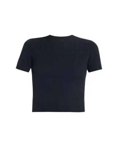 Nili Lotan Dorset Cotton Rib Short-Sleeve Sweater | Thumbnail 1 Nili Lotan Dorset Cotton Rib Short-Sleeve Sweater | Thumbnail 1