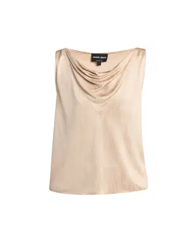 Giorgio Armani Cowl-Neck Metallic Jersey Top | Thumbnail 1 Giorgio Armani Cowl-Neck Metallic Jersey Top | Thumbnail 1