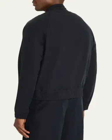 OFFICINE GÉNÉRALE Men's Faded Black Cotton Twill Cory Jacket | Thumbnail 3