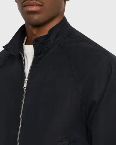 OFFICINE GÉNÉRALE Men's Faded Black Cotton Twill Cory Jacket | Thumbnail 9