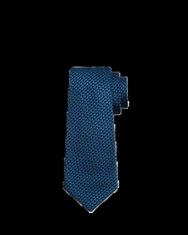 Kiton Men's Bicolor Geometric Silk 7-Fold Tie | Thumbnail 2 Kiton Men's Bicolor Geometric Silk 7-Fold Tie | Thumbnail 2