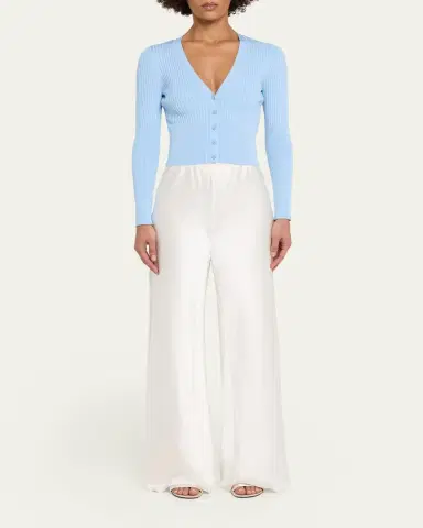 Simkhai Ailany Cropped Cardigan | Thumbnail 2 Simkhai Ailany Cropped Cardigan | Thumbnail 2