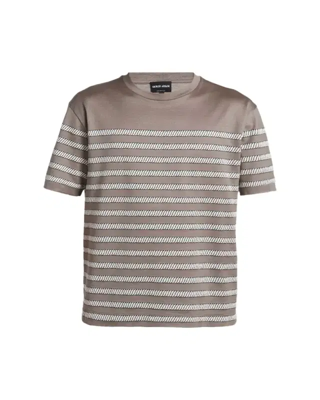Men's Jersey Stripe Crewneck T-Shirt