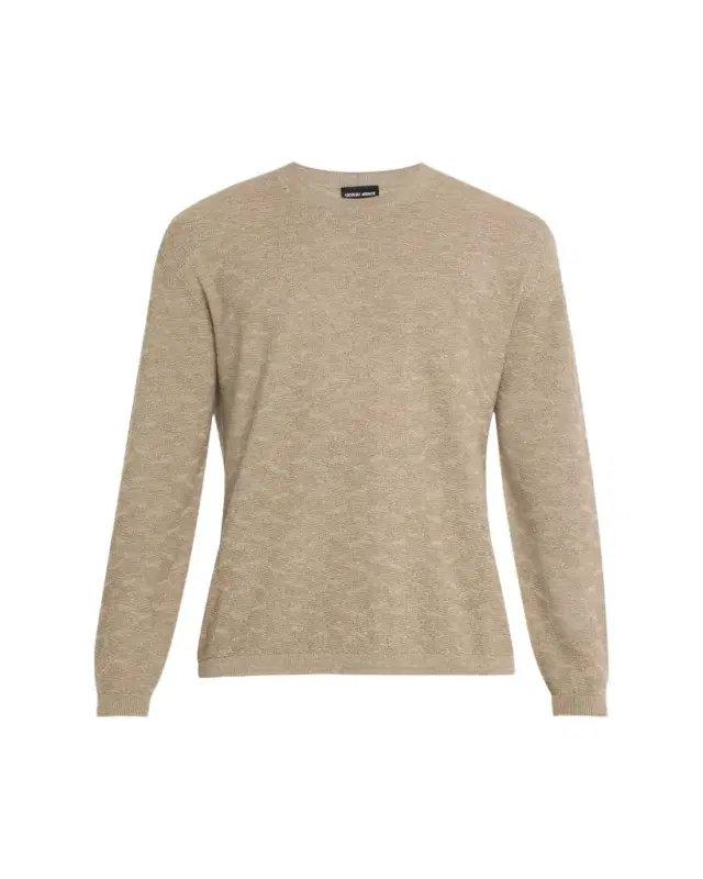Patterned Cashmere-Blend Sweater