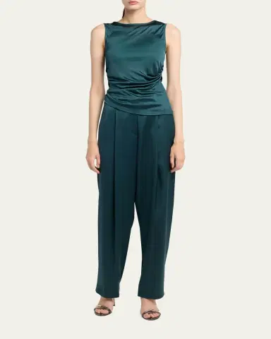 Giorgio Armani Draped Sleeveless Blouse | Thumbnail 2 Giorgio Armani Draped Sleeveless Blouse | Thumbnail 2
