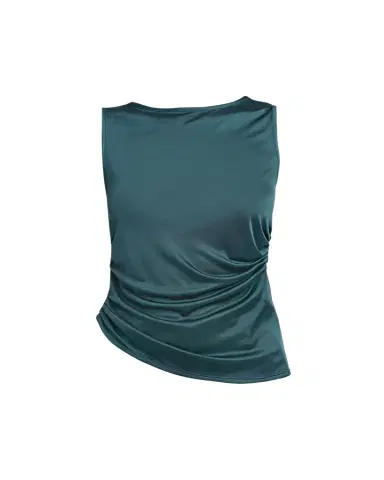 Giorgio Armani Draped Sleeveless Blouse | Thumbnail 1 Giorgio Armani Draped Sleeveless Blouse | Thumbnail 1